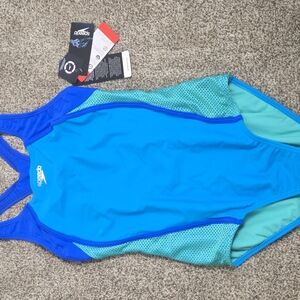 Speedo Blue and Green Swimsuit